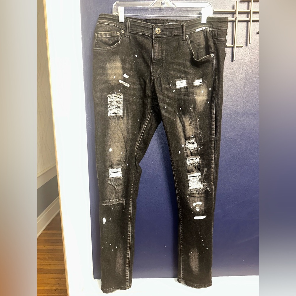 Mens Kindred Distressed Jeans size 38